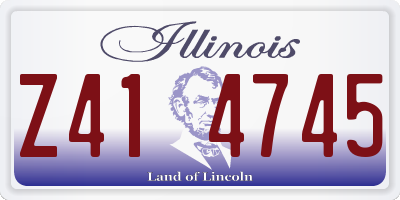IL license plate Z414745