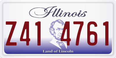 IL license plate Z414761