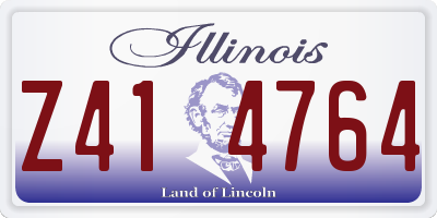 IL license plate Z414764