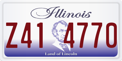IL license plate Z414770