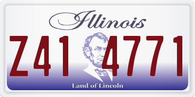 IL license plate Z414771