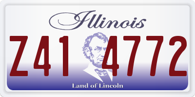 IL license plate Z414772
