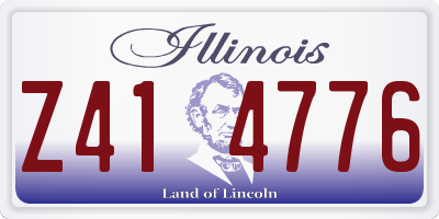 IL license plate Z414776