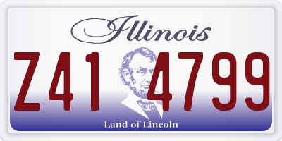 IL license plate Z414799