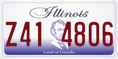 IL license plate Z414806