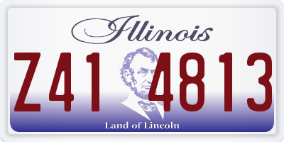 IL license plate Z414813