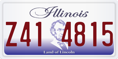 IL license plate Z414815