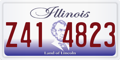 IL license plate Z414823