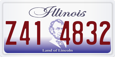 IL license plate Z414832
