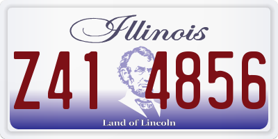IL license plate Z414856