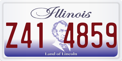 IL license plate Z414859