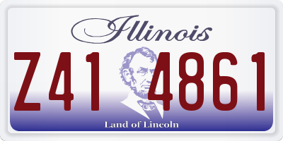 IL license plate Z414861