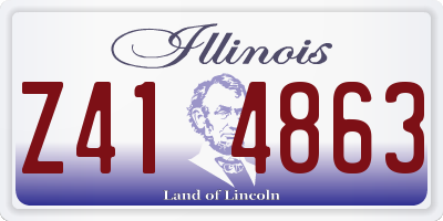 IL license plate Z414863