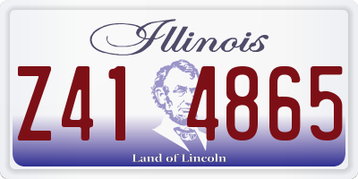 IL license plate Z414865
