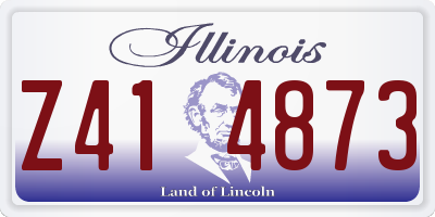 IL license plate Z414873