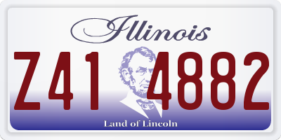 IL license plate Z414882