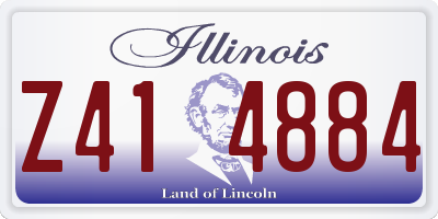 IL license plate Z414884