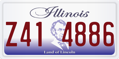 IL license plate Z414886