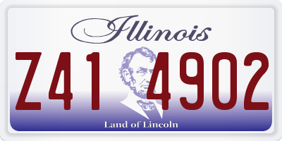 IL license plate Z414902