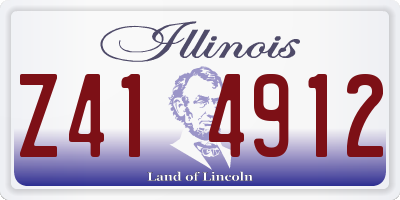 IL license plate Z414912