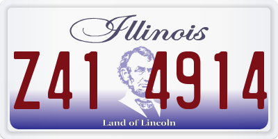 IL license plate Z414914