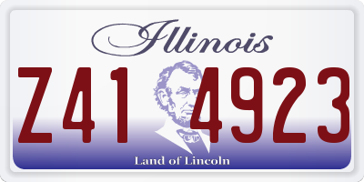 IL license plate Z414923