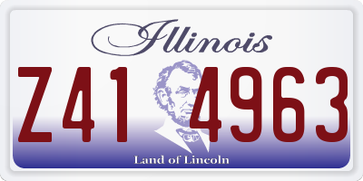 IL license plate Z414963