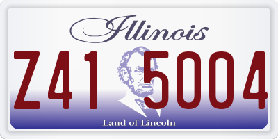 IL license plate Z415004