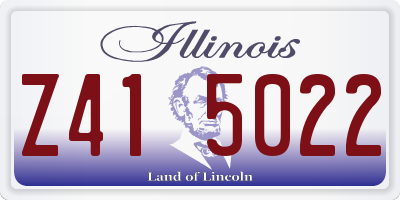 IL license plate Z415022