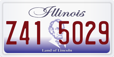 IL license plate Z415029
