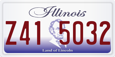 IL license plate Z415032