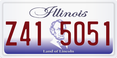 IL license plate Z415051