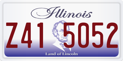 IL license plate Z415052