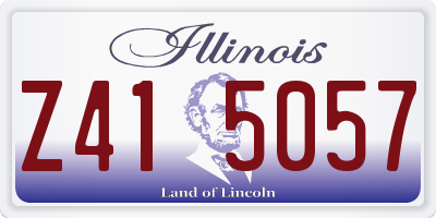 IL license plate Z415057