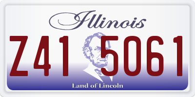 IL license plate Z415061
