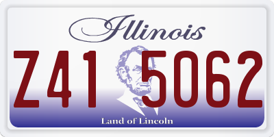 IL license plate Z415062