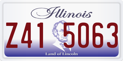 IL license plate Z415063