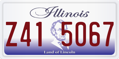 IL license plate Z415067