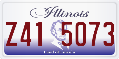 IL license plate Z415073