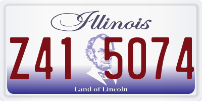 IL license plate Z415074