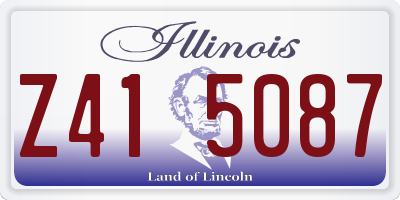 IL license plate Z415087
