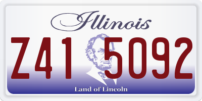 IL license plate Z415092
