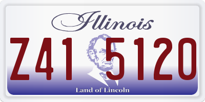 IL license plate Z415120
