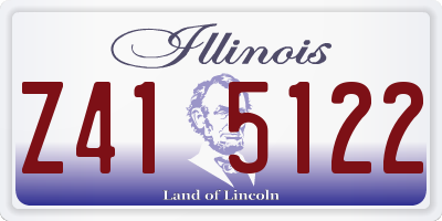 IL license plate Z415122
