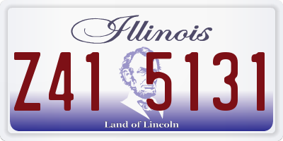 IL license plate Z415131