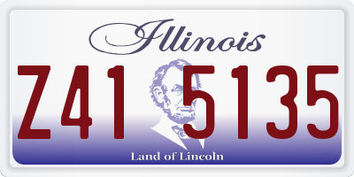 IL license plate Z415135