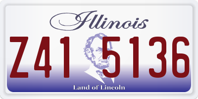 IL license plate Z415136
