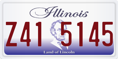 IL license plate Z415145