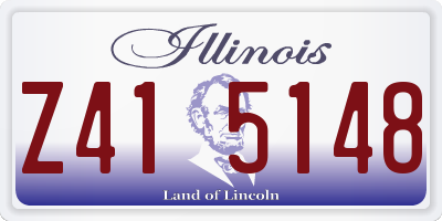 IL license plate Z415148