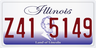 IL license plate Z415149
